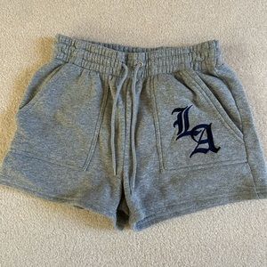 gray lounge shorts